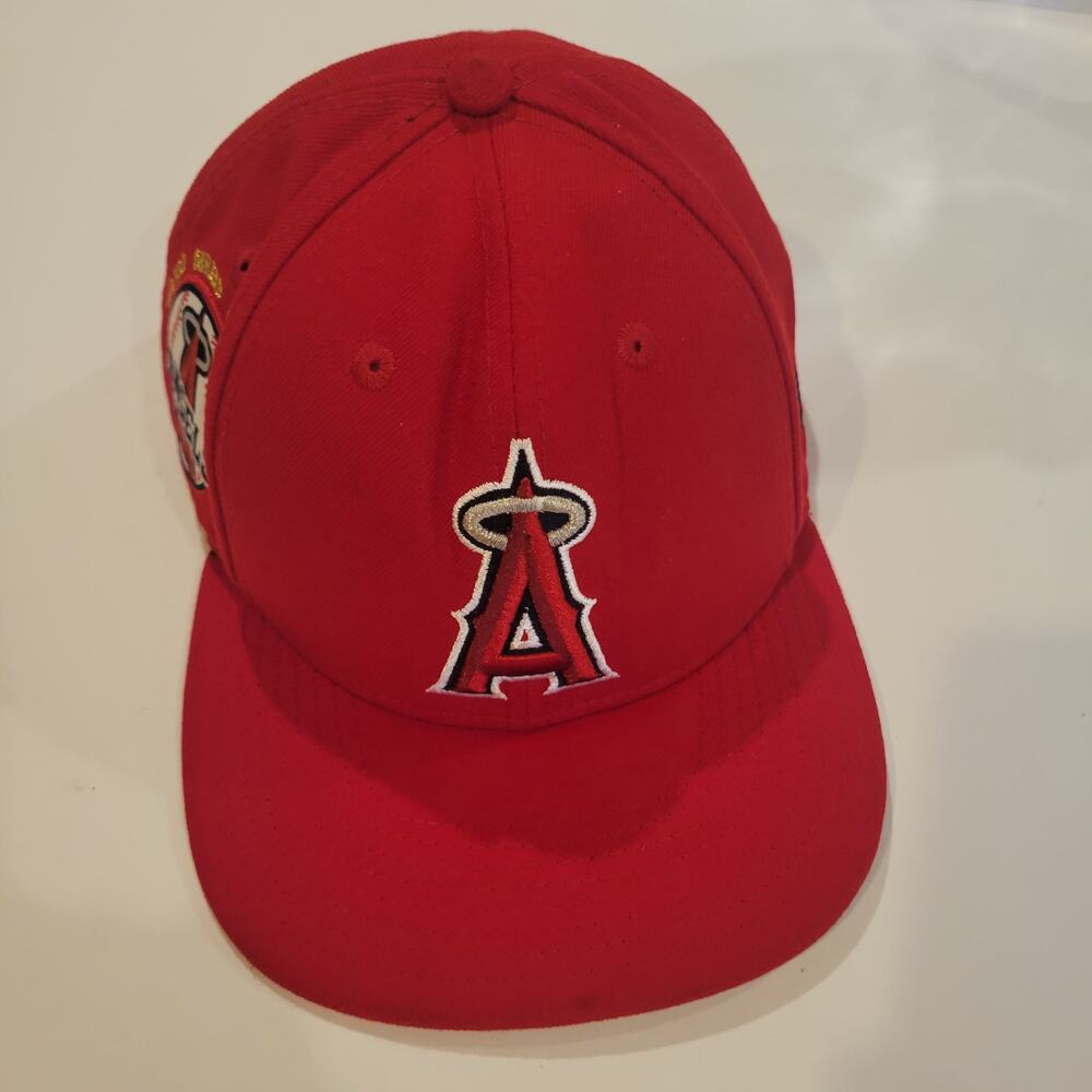 New Era 9FIFTY Los Angeles Angels 2002 World Series Champions Snapback Hat Red